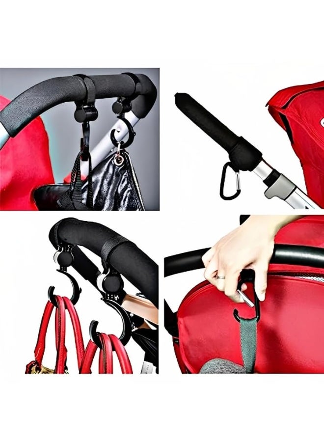 NXT Baby Stroller Hooks for Hanging Diaper Bags – Mommy Bag and Convenient Stroller Accessories Organizer Hook Clips - Strollers Pushchair Buggy – Pack of 4 - Image 5