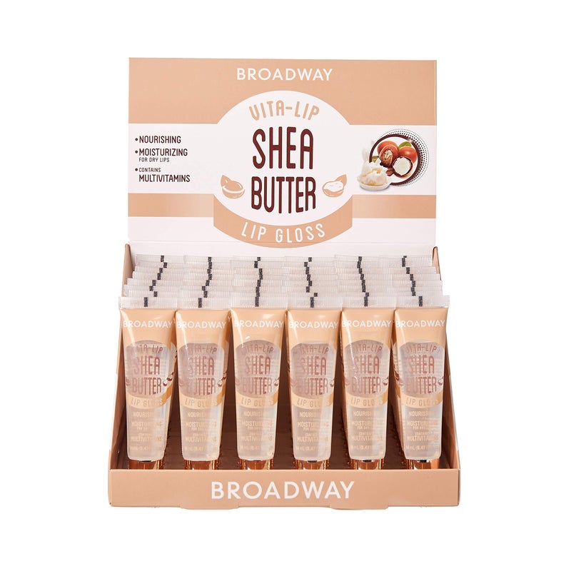 Ruby Kisses Broadway VitaLip Clear Lip Gloss Shea Butter 48 Pack UltraHydrating  Soothing Formula with MultiVitamin Oils HighShine NonSticky Finish Nourishing Lip Balm for Healthy Lips