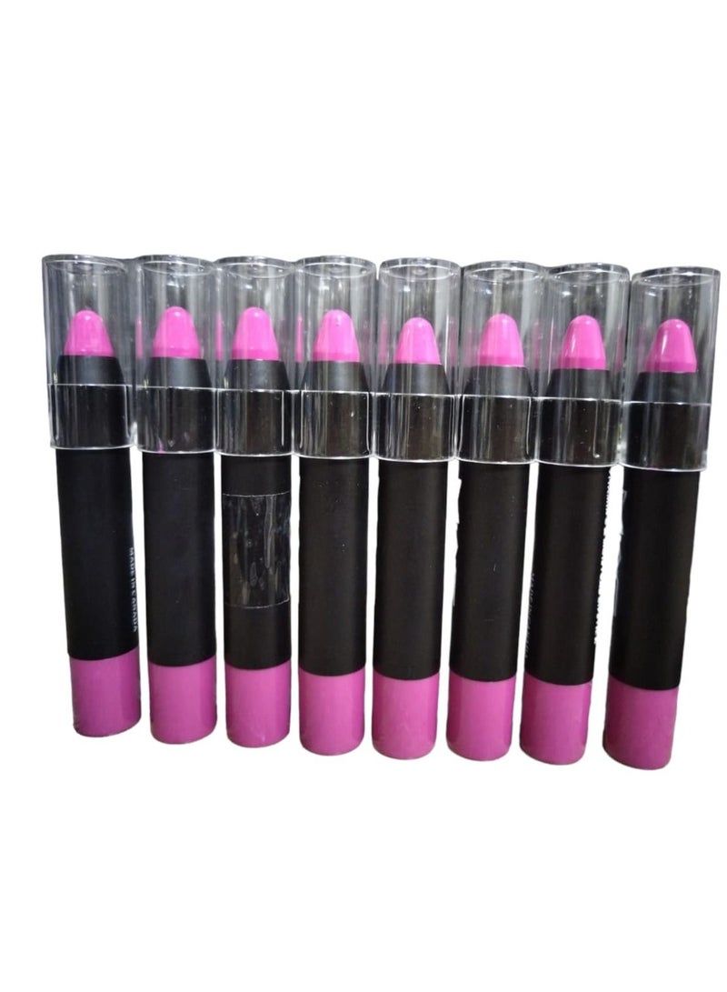 Lip Stick 8 Colors Set for Girls With Lip Balm And Protection From Cracks - Image 1