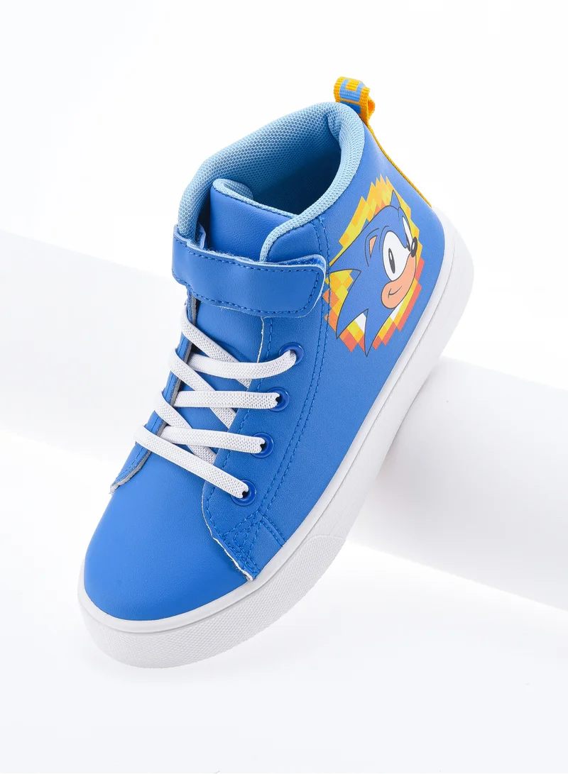 SONIC Comic Kicks by UrbanHaul Sonic the Hedgehog High Top Sneakers For Boys
