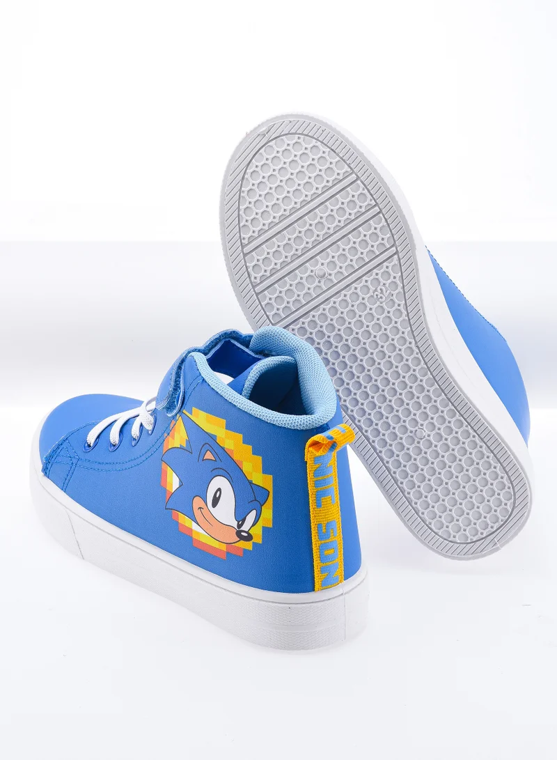 SONIC Comic Kicks by UrbanHaul Sonic the Hedgehog High Top Sneakers For Boys