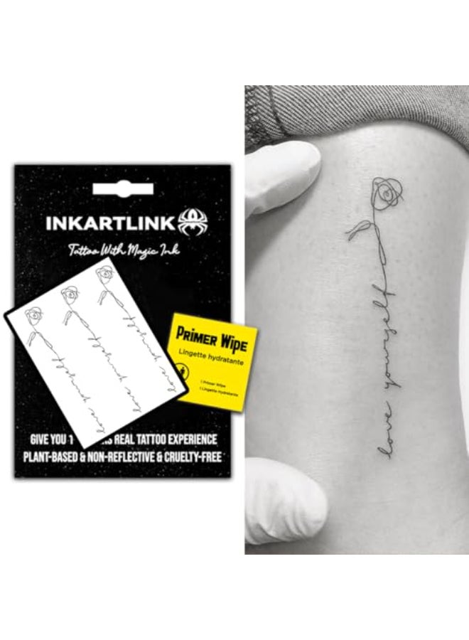 INKARTLINK Semi Permanent Tattoos Tattoos for Women Party Favors Lasts 715 Days Waterproof and Nonreflective Unique DesignSimple Pattern - Image 1