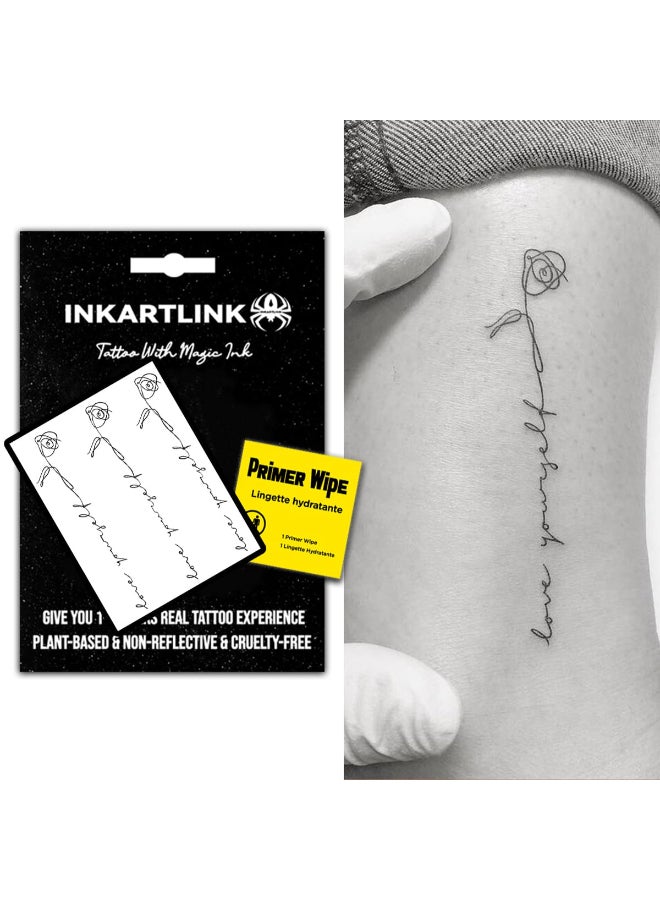INKARTLINK Semi Permanent Tattoos Tattoos for Women Party Favors Lasts 715 Days Waterproof and Nonreflective Unique DesignSimple Pattern - Image 2