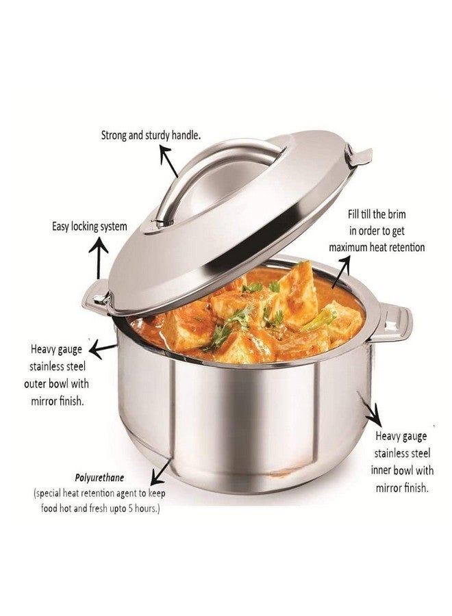 Dr. Equipment Stainless Steel Casserole Hot Box | Food Grade | Easy to Carry | Easy to Store for Rice, Gravy, Curry| (1000ML) - Image 4
