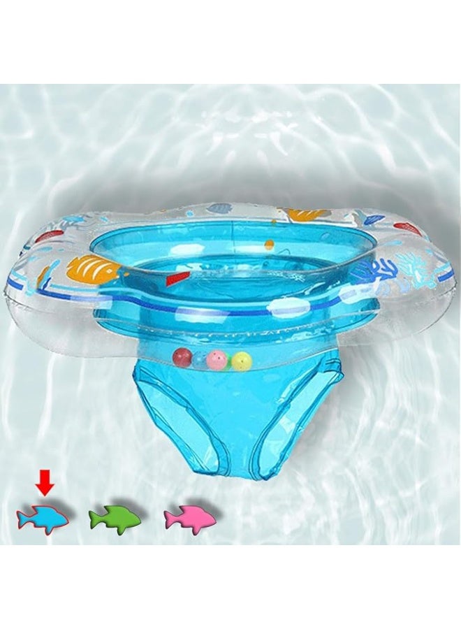 Inflatable Swim Float Seat Baby Pool Float with Double Airbag Safety Seat for Toddler & Infant 6-12 Months, Inflatable Infant Pool Float for Swim Training, Bathtub Water Play  - Image 3