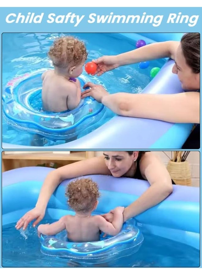 Inflatable Swim Float Seat Baby Pool Float with Double Airbag Safety Seat for Toddler & Infant 6-12 Months, Inflatable Infant Pool Float for Swim Training, Bathtub Water Play  - Image 5