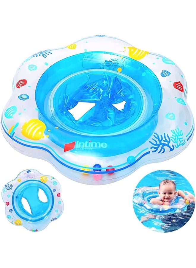 Inflatable Swim Float Seat Baby Pool Float with Double Airbag Safety Seat for Toddler & Infant 6-12 Months, Inflatable Infant Pool Float for Swim Training, Bathtub Water Play  - Image 2