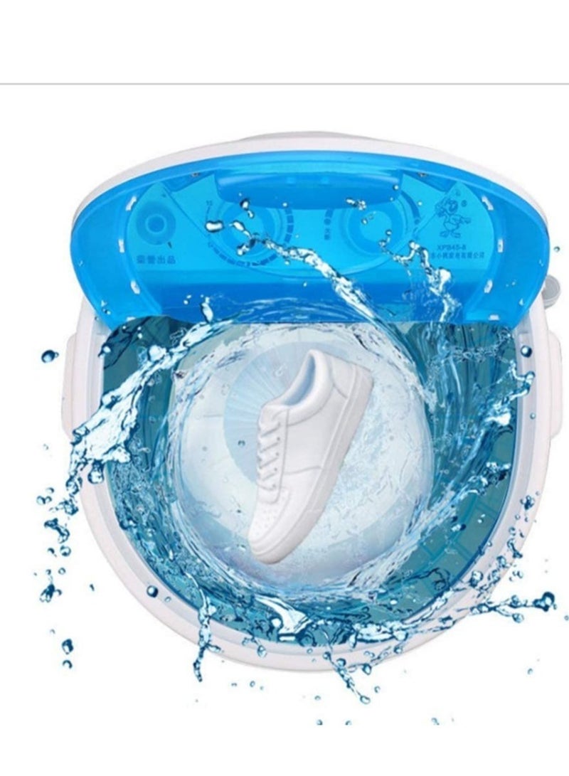 Portable Electrical Small Household Shoe Washing Machine Sanitizer 360° Cleaning 10 Minutes Fast Wash with Safe Material Artifact Brush
