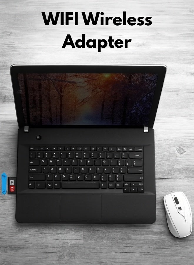 USB WiFi Bluetooth Adapter 150Mbps Dual Band 2.4GHz/5GHz for Middle East Desktop WiFi Dongle, Strong Signal Receiver for PC/Laptop, Plug & Play - Image 3