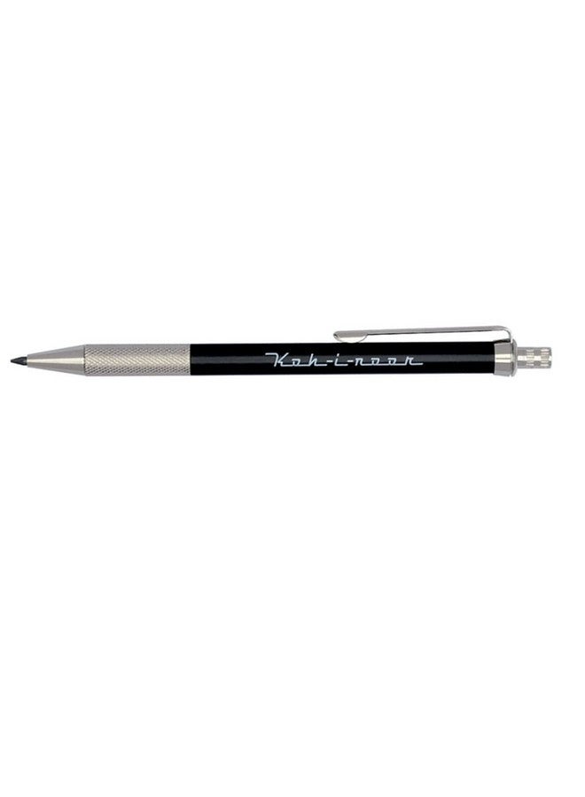KOH-I-NOOR Koh-I-Noor Toison d'Or Notebook Incremental Clutch Lead Holder with 2mm x 90mm Lead, Black, 1 Each (5608CN1005KK)  - Image 2