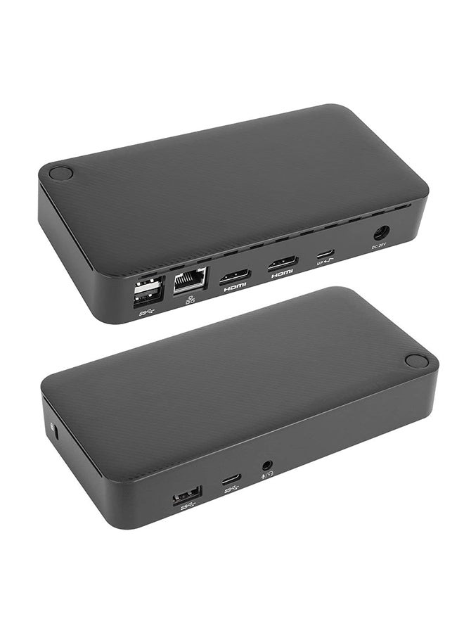 targus USB-C Docking Station with Dual 4K 60Hz HDMI, Gigabit Ethernet LAN, Multiport Adapter with USB-C & USB 3.0, Type-C Hub, Laptop Dock for MacBook, Windows, iPad Pro Black - Image 1