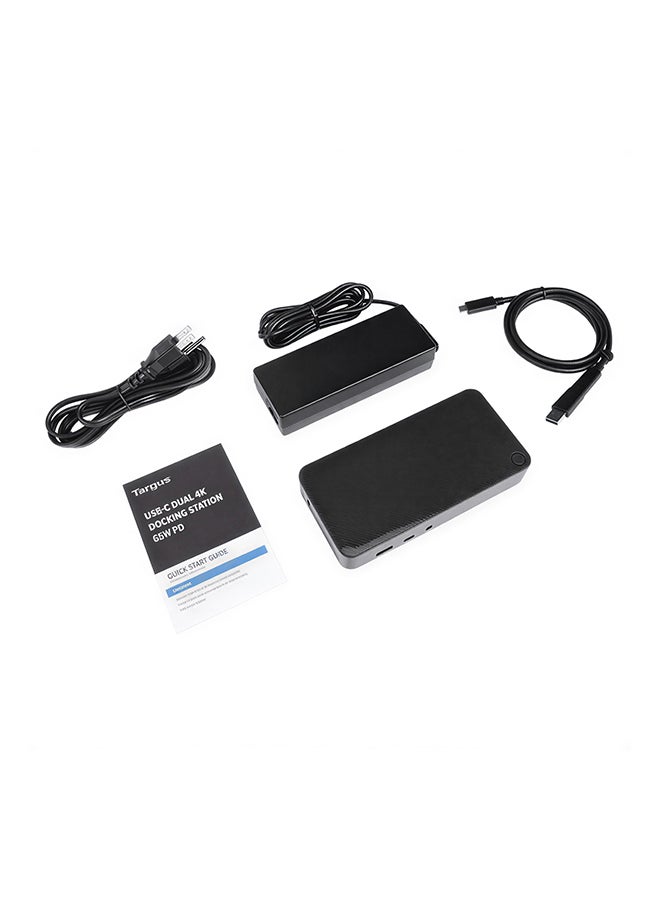 targus USB-C Docking Station with Dual 4K 60Hz HDMI, Gigabit Ethernet LAN, Multiport Adapter with USB-C & USB 3.0, Type-C Hub, Laptop Dock for MacBook, Windows, iPad Pro Black - Image 3