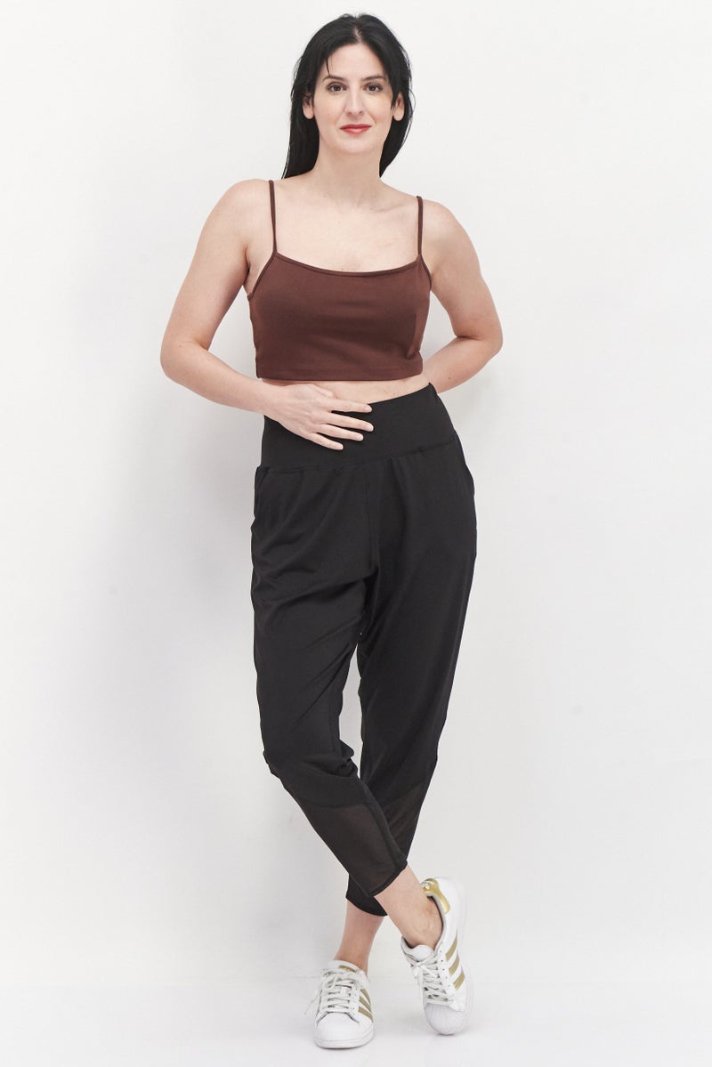 PUMA Women Sportswear Fit Plain Jogger Pants, Grey - Image 3
