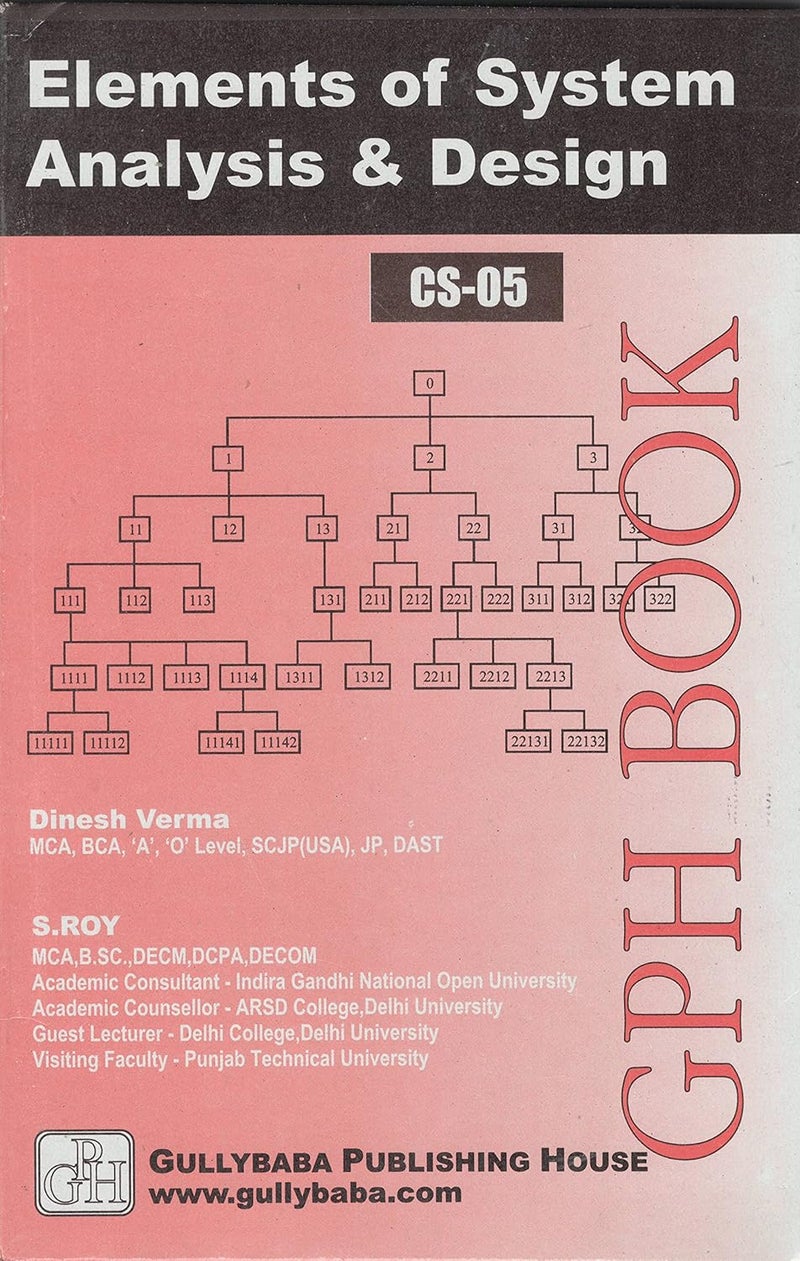 CS-05 Elements Of System Analysis & Design