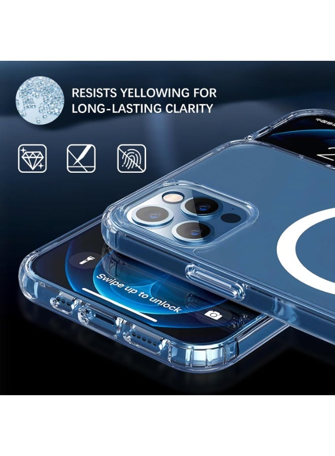 ORYXA iPhone 11 Case Clear, MagSafe Magnetic iPhone 11 Cover, Anti-Yellowing Crystal Clear Shockproof Bumper, Ultra Slim Transparent Hard PC Phone Case for Apple iPhone 11, Wireless Charging Compatible - Image 3