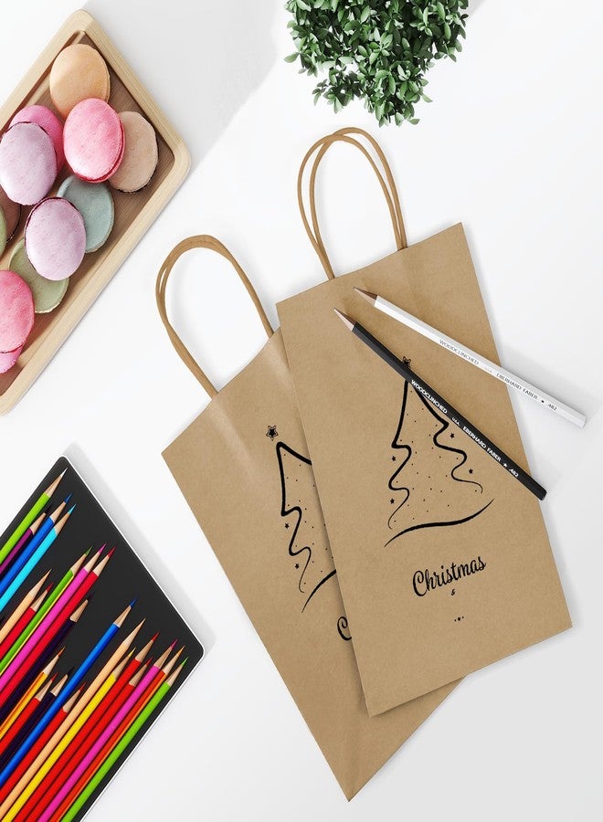 REMTAP Gift Paper Bags 5.9×3.2×8.2 50Pcs Kraft Bags with Handles Bulk Gift Bags for Wedding Party Craft Retail Packaging, Shopping, Party Favor, Retail Bag (Brown-S-50pcs, 5.9×3.2×8.2) - Image 5