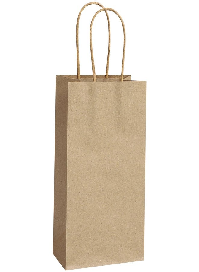 REMTAP Gift Paper Bags 5.9×3.2×8.2 50Pcs Kraft Bags with Handles Bulk Gift Bags for Wedding Party Craft Retail Packaging, Shopping, Party Favor, Retail Bag (Brown-S-50pcs, 5.9×3.2×8.2) - Image 1