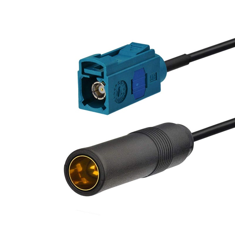 Bingfu Universal Vehicle Car Stereo FM AM Radio Antenna Adapter Cable Fakra Z Female to DIN Socket Connector Cable 15cm 6 inch for Car Stereo Audio HD Radio Head Unit CD Media Player Receiver - Image 4