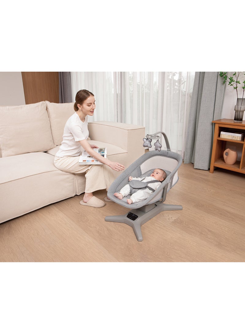 Mastela Electric baby rocking bed with music and mosquito net for optimal protection and comfort - Image 4