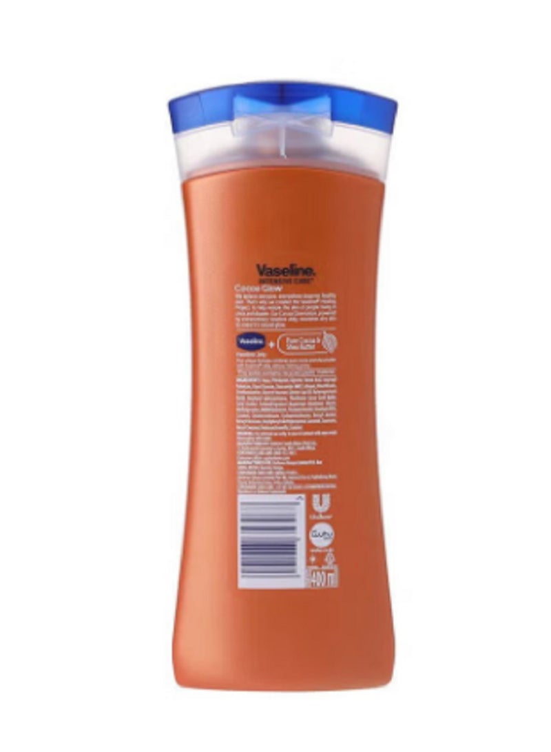 Vaseline Intensive Care Cocoa Glow Body Lotion With Pure Cocoa And Shea Butter Brown 400ml - Image 2