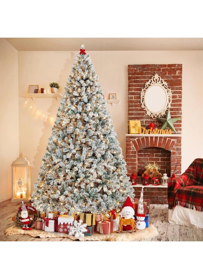 7 Foot Artificial Christmas Tree with 1100 Branches and Snow, Quick Assembly, Metal Hinges and Foldable Base Suitable for Family Interaction - pzsku/Z4E6735EA5F4F4B62C674Z/45/_/1736158422/25cc70ff-3aff-46b1-af7d-a6365ebb92bf