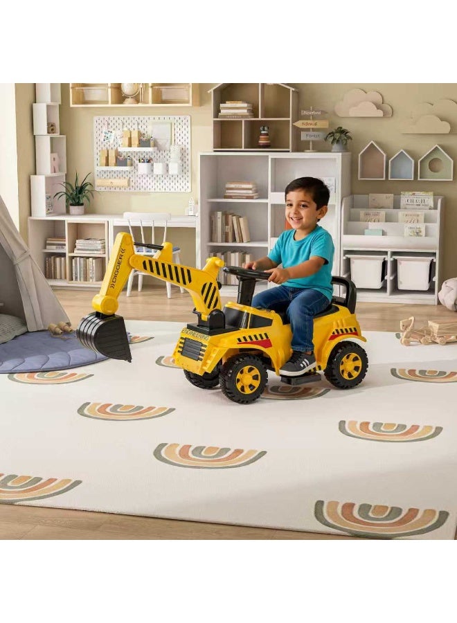 Zanaboni Electric Ride-On Car for Toddlers 19-36 Months, Excavator Toy with Operable Digger Arm, Best Gift - Image 3