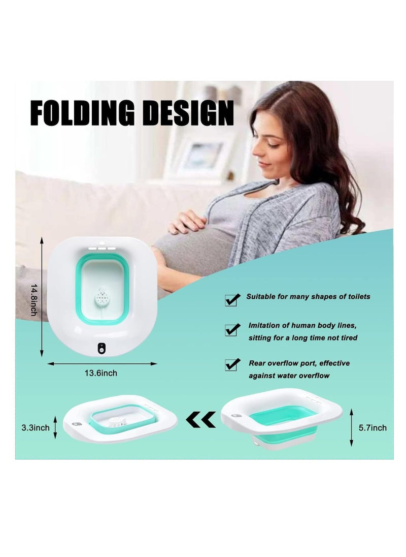 Hihonor Electric Toilet Seat-electric Sitz Bath For Hemorrhoids Foldable Sitz Baths For Postpartum Care Postpartum Care Steam Seat Suitable For Pregnant Women Elderly Bubble Mode  - Image 3