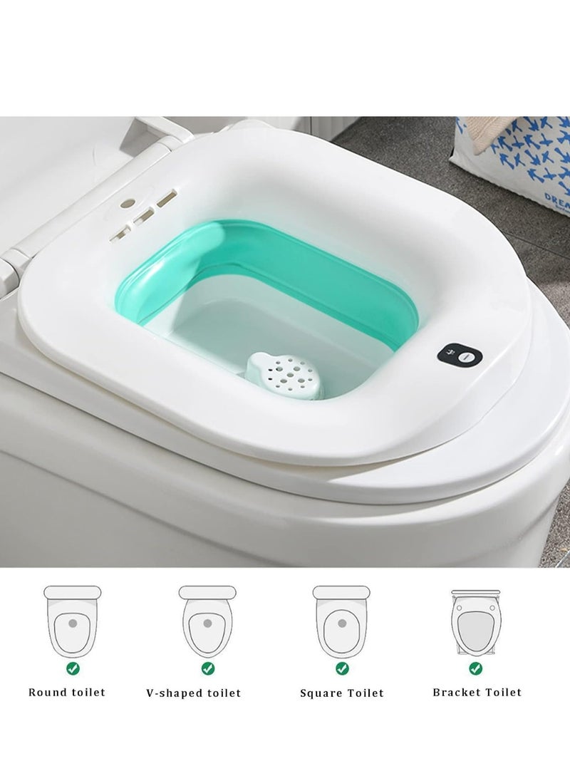 Hihonor Electric Toilet Seat-electric Sitz Bath For Hemorrhoids Foldable Sitz Baths For Postpartum Care Postpartum Care Steam Seat Suitable For Pregnant Women Elderly Bubble Mode  - Image 5