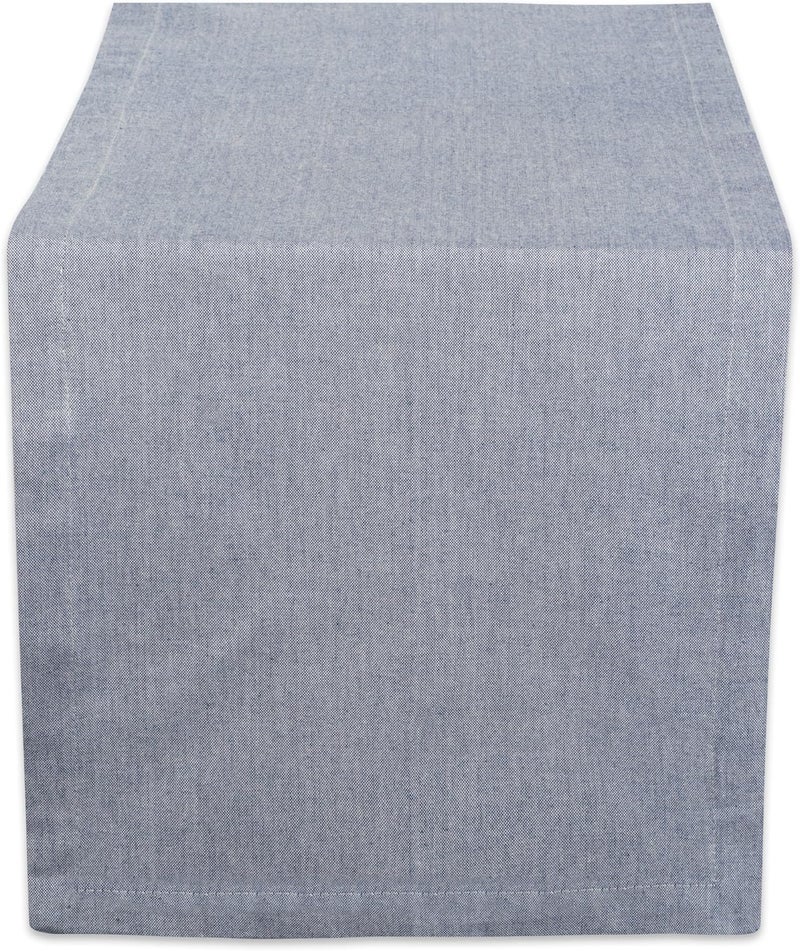 DII CAMZ38722 Solid Chambray, Table Runner 14x108, Chambray Blue - Image 1