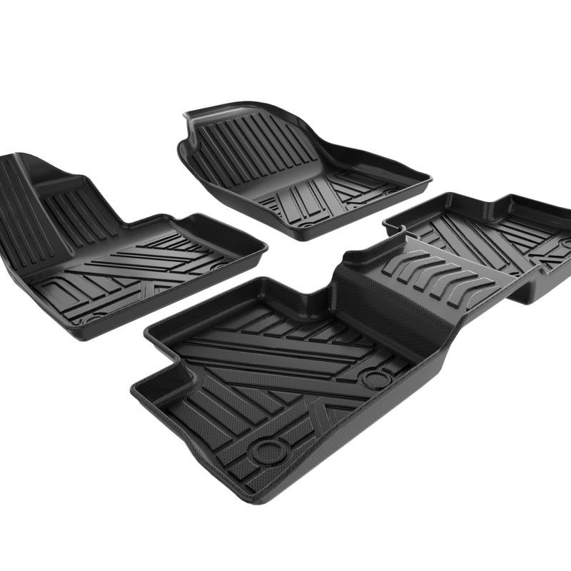 ASLONG 5 Seat Car Floor Mats Fit for 2019 2020 2021 2022 2023 Toyota RAV4 Weather Floor Mat Liners 1st 2nd Row Liner Front Rear Full Set Black