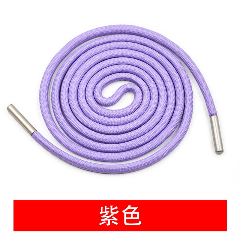 High-End Metal Tip Drawstrings for Hoodies and Pants Purple