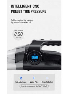 Mi VAZA Cordless Car Vacuum Cleaner - Rechargeable Dustbuster - Handheld Vacuum Cleaner with LED Light and Inflator - 6000Pa  - Image 4