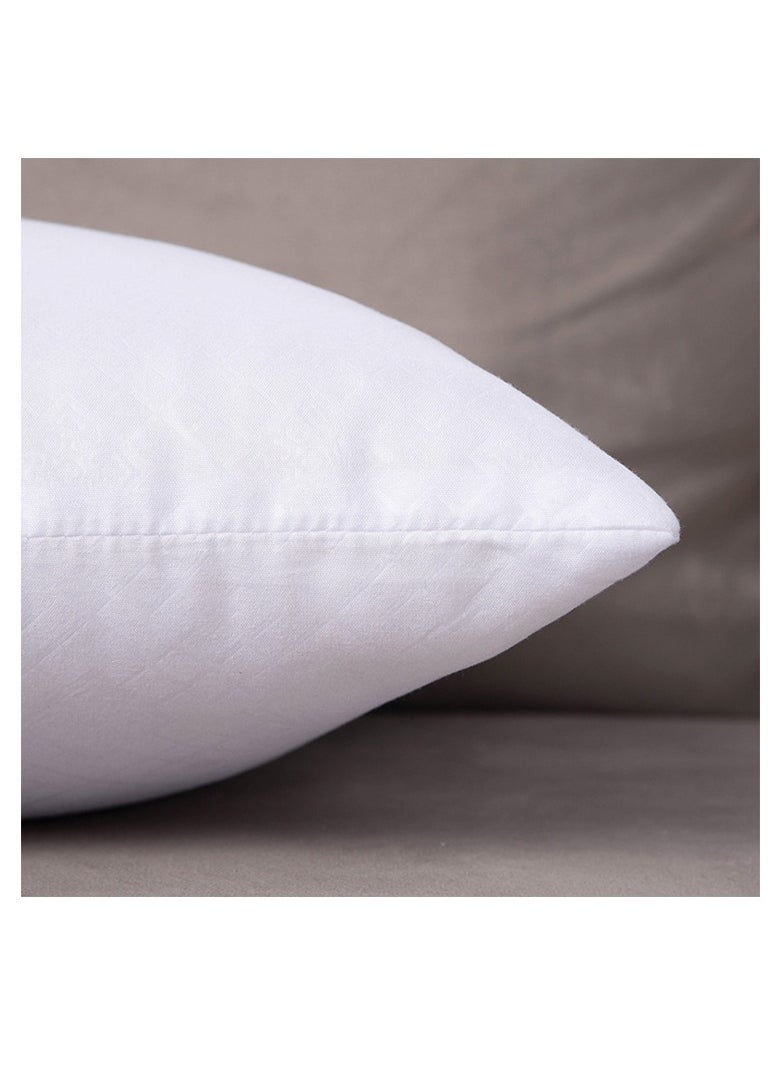 Bluejw 2-Piece Hypoallergenic Feather Silk Cotton Filling Pillow Core Cotton White  - Image 5