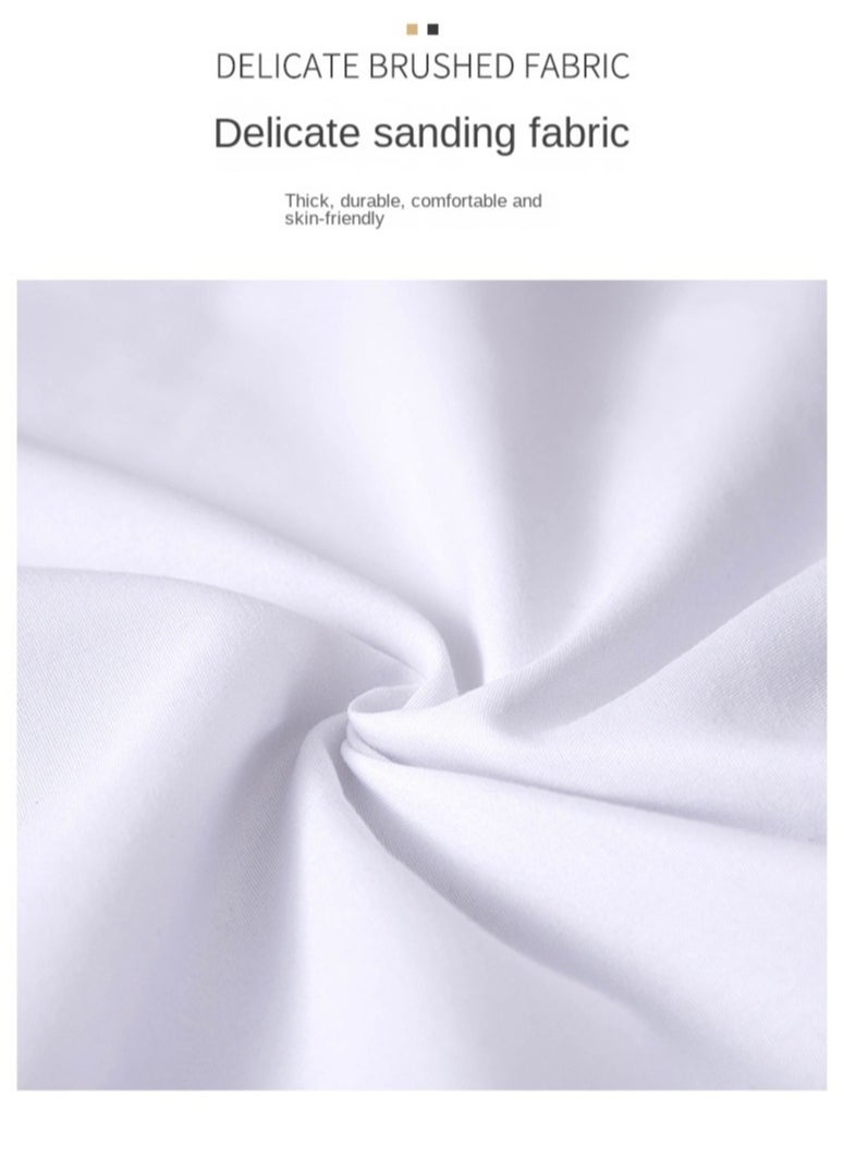 Bluejw 2-Piece Hypoallergenic Feather Silk Cotton Filling Pillow Core Cotton White  - Image 3