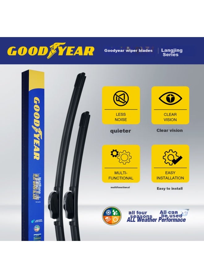 GOODYEAR Goodyear Changan Mazda Cx5 Windshield Wipers For 2017- Models, Automotive Rubber Strips Cx-5 Front Wipers 24/18 Pair Set  - Image 5