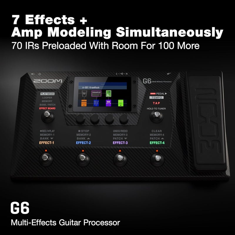 Zoom G6 Guitar Multi-Effects Processor - Image 2