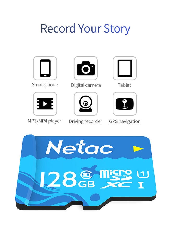 Netac Micro SD UHS-1 Class10 High Speed Memory Card Blue - Image 5