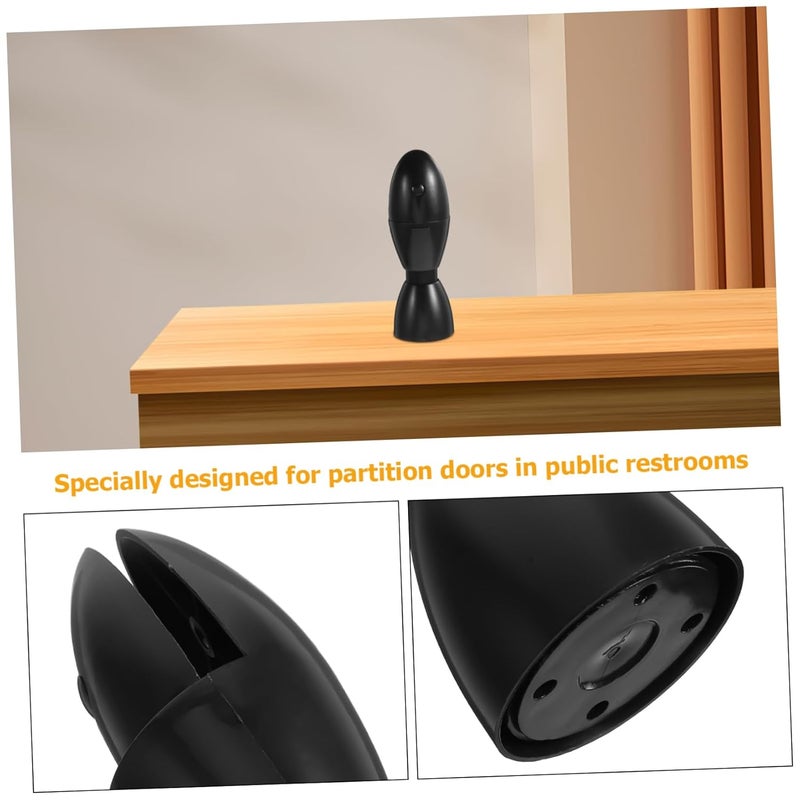 Toilet Partition Support Feet Bracket Nylon Restroom Partition Hardware for Public Toilets Easy to Install Stylish Design for Cubicles and Restroom Spaces - Image 3