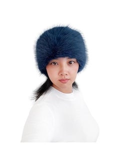 Arabest Teal Blue Faux Fur Women's Winter Headband Ear Warmer with Long Pile  - Image 3