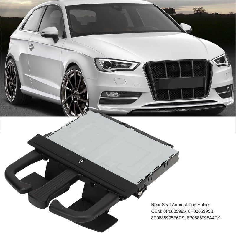 banapoy Car Back Seat Cup Holder for A3 A4 A5 A6 Q5 Q7 RABBIT CC SUPERB 2008-2014 - Image 2
