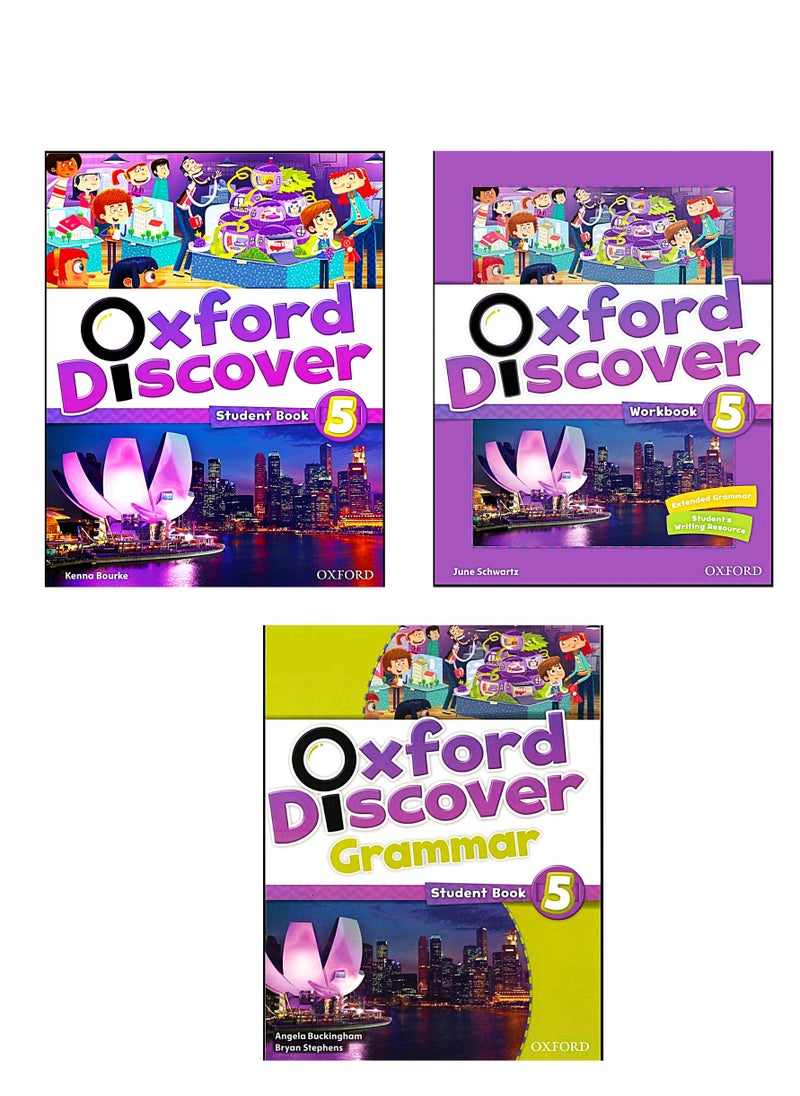 null - سلسلة Oxford Discover - المستوى الخامس (كتاب الطالب، كتاب التمارين، كتاب القواعد مع الصوتيات) - Image 1