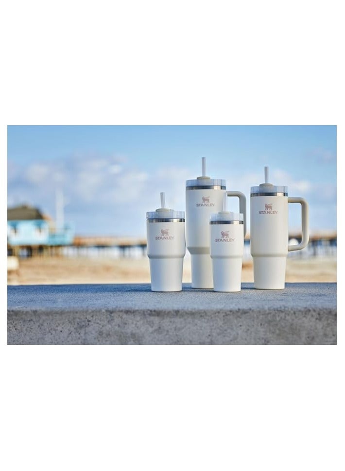 ستانلي كوب Quencher H2.0 FlowState سعة 40 أونصة من الفولاذ المقاوم للصدأ معزول بغطاء وقش - مثالي للمياه والشاي المثلج والقهوة - Image 4