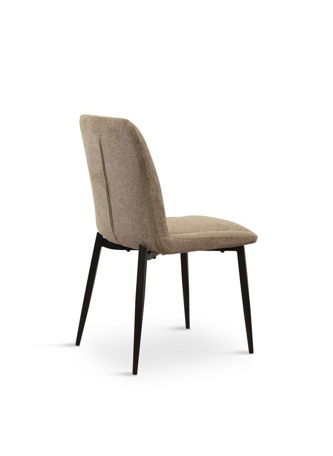 DANUBE HOME - Calus Dining Chair - Set of 2 - Light Brown - With 2-Year Warranty - Image 1