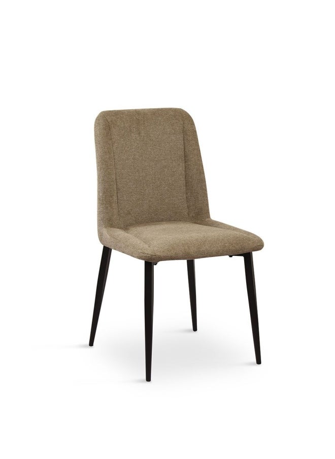 DANUBE HOME Calus Dining Chair - Set of 2 - Light Brown - With 2-Year Warranty  - Image 1