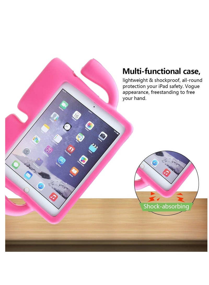 Kids Case EVA Foam for iPad 10.2 9th Generation 2021/iPad Pro 10.5/iPad Air 3 with Handle for Boys Full Protective KidsProof Cover Freestanding for 10.2 Inch iPad 8th/7th 2020 2019 - Dark Pink - Image 4