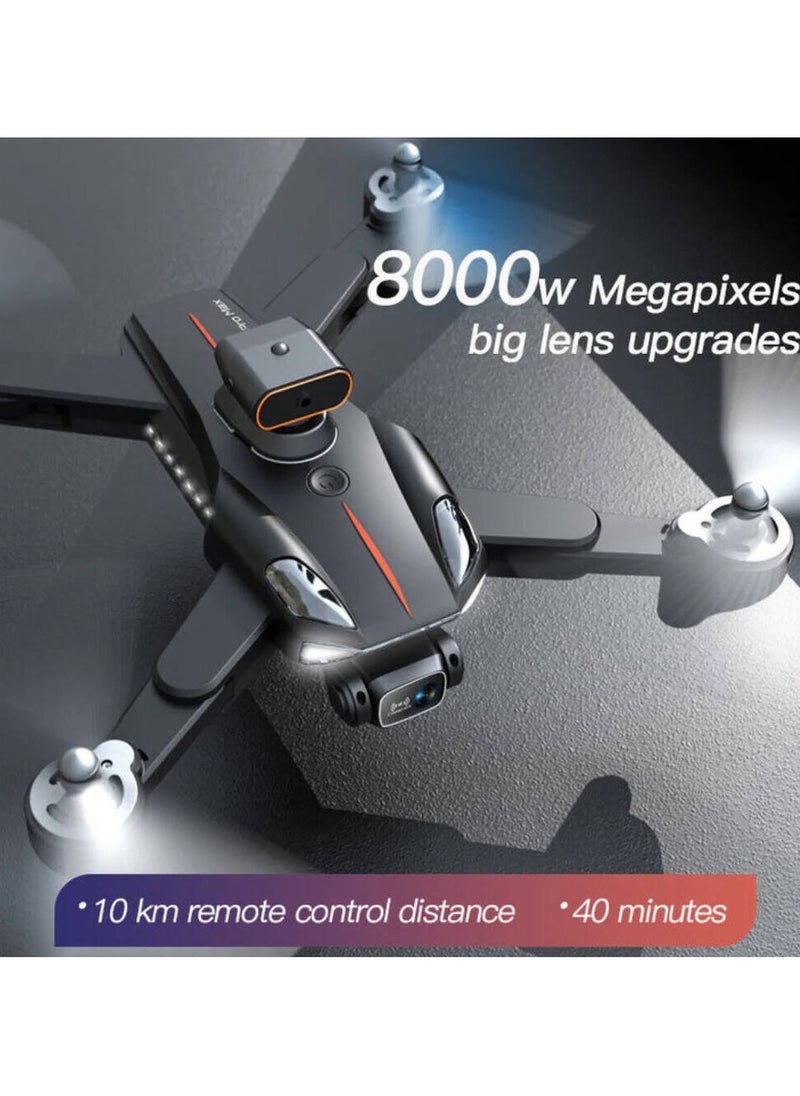 ELTRAZONE P12 Pro Foldable Drone with 4K Front & 1080P Bottom HD Dual Camera | One-Touch Takeoff/Landing & Auto Return-to-Home | Built-in Obstacle Avoidance Sensor for Safer Flights | Long Battery Life & Stable Hover | Lightweight High-Performance RC Drone Toy for Adults, Beginners & Hobbyists | Compact & Travel Friendly  - Image 3
