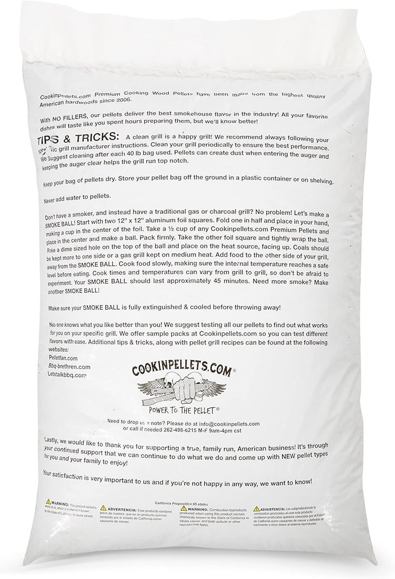 CookinPellets Premium Hickory Grill Smoker Smoking Wood Pellets and Perfect Mix Hickory Cherry, Hard Maple, Apple Wood Pellets, 40 Pound - Image 3