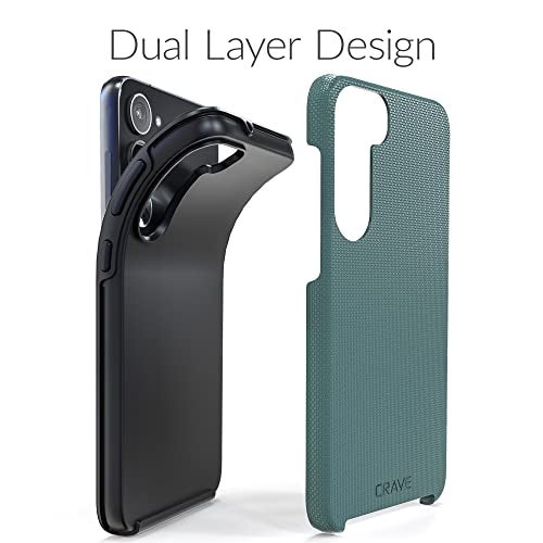 Crave Dual Guard for Samsung Galaxy S23 Plus Case, Shockproof Protection Dual Layer Case for Samsung Galaxy S23 Plus - Forest Green - Image 4