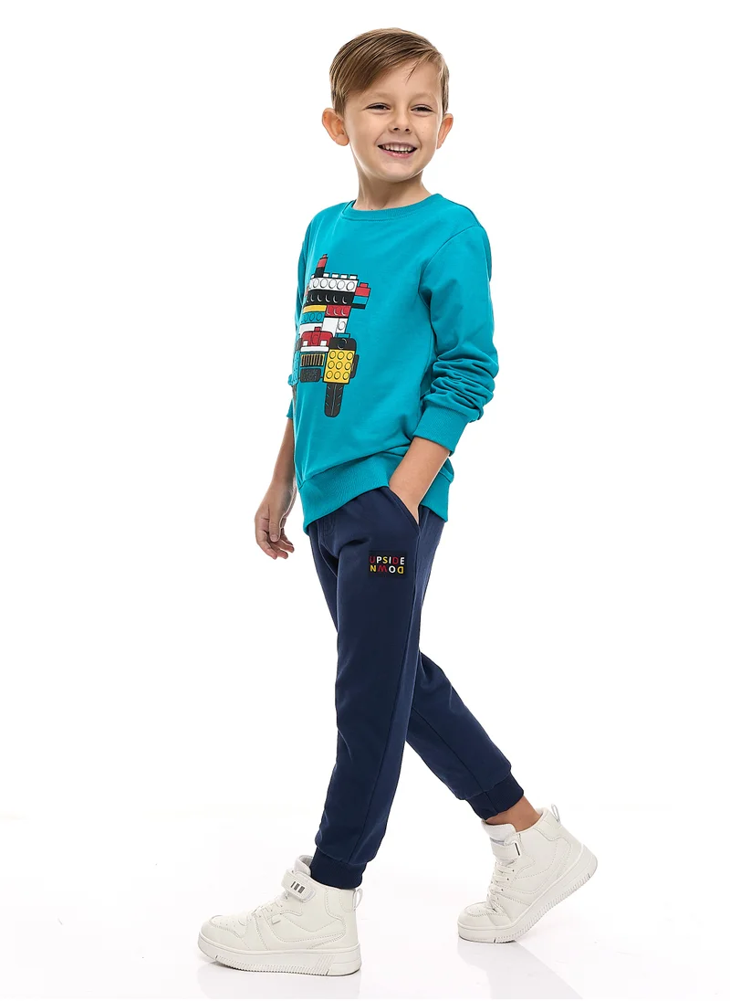 victor and jane Boys' 2-Piece Sweatshirt and Jogger Set