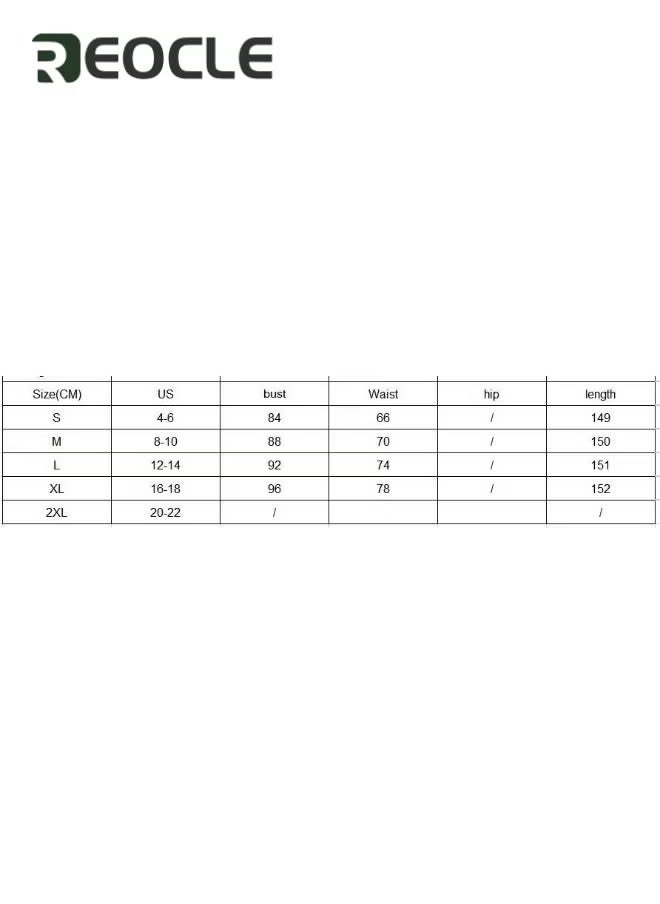 REOCLE Women's Chiffon Dress with Full Skirt Half Turtleneck Sequined Slits Lantern Sleeves Elegant and Dignified Waist Design Evening Dress  - Image 4